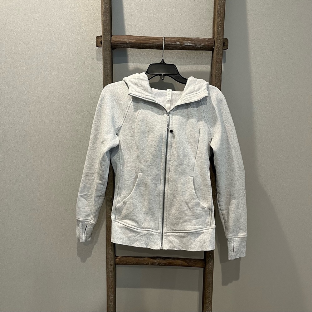 Lululemon Classic Scuba Hoodie Heather Grey Size 6